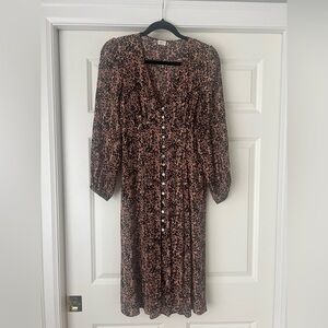 Aritzia Pink Leopard Wilfred Dress